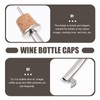 6Pcs Stainless Steel Wine Pourer Pour Spouts Set Cork Design