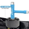 Zeato All-In-One Skate Tools Multi-function Portable Skateboard T Tool Accessory