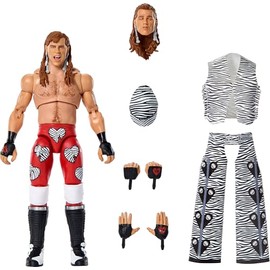 Mattel WWE Ultimate Edition Figura de acción y Set de Accesorios, Shawn Michaels de 15 cm Coleccionable con Cabezas y Manos Intercambiables, 30 Puntos de articulación