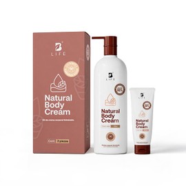 B Life Company  Crema Corporal Extrahidratante  Aroma natural de karit y almendras dulces  Apto Para Todo Tipo de Piel  Sin Parabenos  Natural Body...