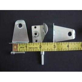 Amazing Drapery Hardware 2" Horizontal Blind Hold Down with Pins, Metal for Durability! (8 Pair)