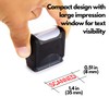 Self Inking Rubber Stamp, Refillable Red Ink Preinstalled - 1.4"