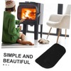 Ciieeo Fireproof Fireplace Mat Half Fire Resistant Floor Pad for