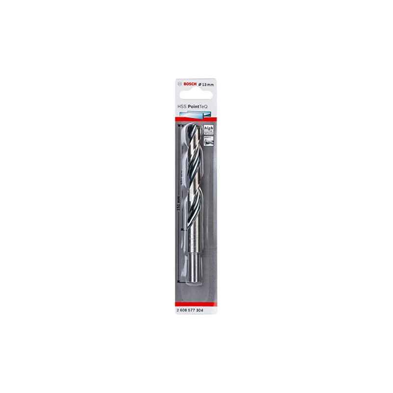 Bosch Professional 2608577304 PointTeQ HSS Twist Bit (for Metal, Reduced