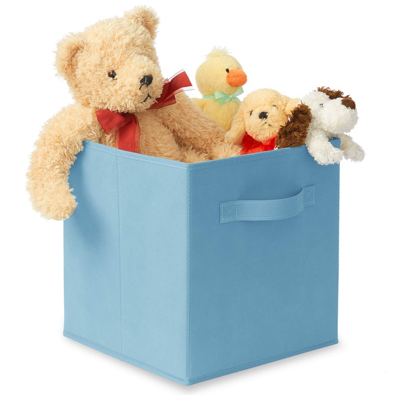 Casafield Set of 6 Collapsible Fabric Cube Storage Bins, Baby