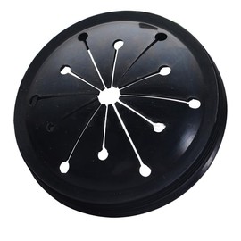 Black Garbage Disposal Splash Guards Collar Sink Baffle, 3-1/8 Inch Kitchen Sink Drain Splash Guard, Multi-Function Kitchen Drain Plugs for GE, Whirlaway, Sinkmaster and Waste King