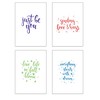 20 Eco-Friendly Blank Motivational Affirmation Greeting Cards Made from Recycled