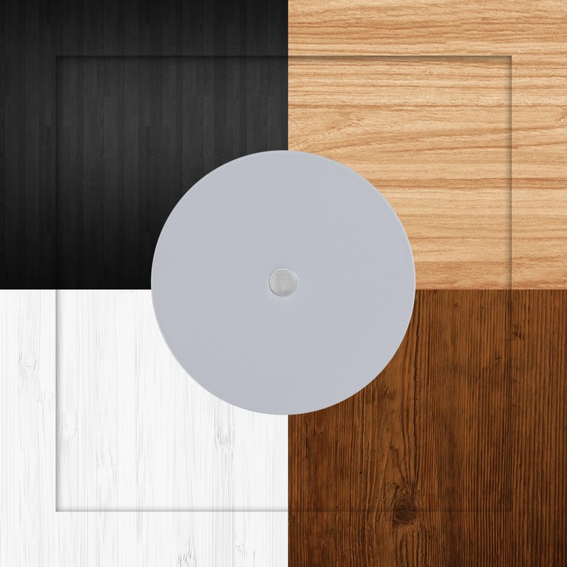 NAUBEA 1 Pack Door Hole Cover Plate Primed Gray Deadbolt
