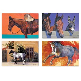 Stonehouse Collection Horse Postcards - Assorted 4 x 6 Horse Variety - 40 Postcards (Multicolor, USA Printed, No Envelope Needed)