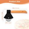 2Pcs Durable Axe Pizza Wheel Slicer Sharp Non-Slip Stainless Steel