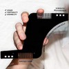 AlexVyan Brown Beard Shaping and Styling Template Tool with Inbuilt
