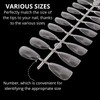 Deni Carte 120 Pieces Nail Tips Almond for Soak-Off Nail