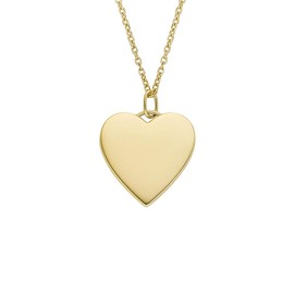 FOSSIL Drew JF04689710 Women's Necklace Stainless Steel Gold-Coloured, Stainless Steel, No Gemstone