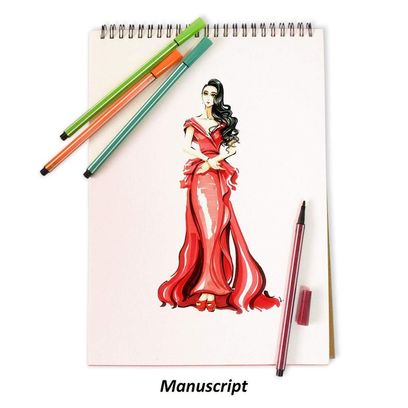 SAYEEC Spiral Binding Notebook Diary Composition Sketching Journal subject notebook