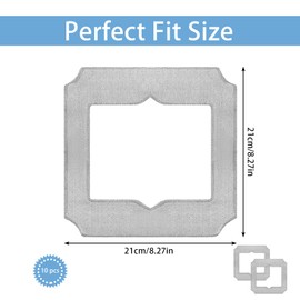 Pack of 10 for Ecovacs Winbot Mini Replacement Parts Wipes Cleaning Cloth, Microfibre Cleaning Pad for Ecovacs Winbot Mini Window Cleaning Robot, ​W-CC02-0012 Mop Replacement, for Windows Stains, Dust