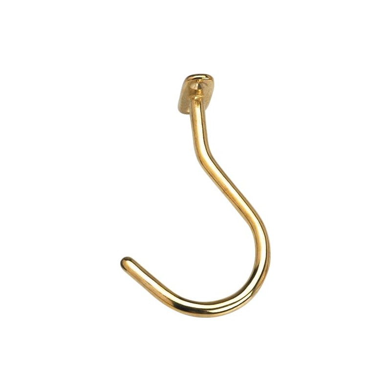 Action Brass Face Mount Hook for Pool Table, Large