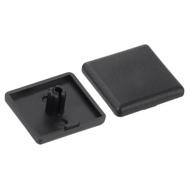 uxcell 10Pcs Extruded End Cap Nylon, 20x20mm T-Slot Aluminum Profile 2020 European Standard End Cap Extrusion Plug for Trolley, Fish Tank Rack, Storage Rack, Black