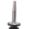 24pcs Stainless Steel Bottle Pourers with Black Plastic Cover Conical