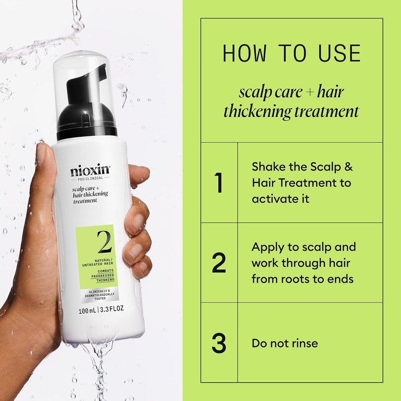 Nioxin Scalp and Hair Leave-In Treatment System 2 for Fine