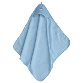 Taftan Star Silver Hooded Towel 75 x 75cm (Light Blue)