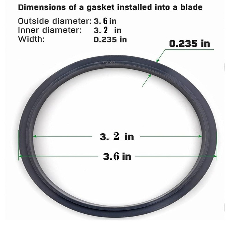 3-Pack Sealing Gaskets Replacement Parts Fits for NutriBullet Blenders 600w/900w