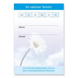 LYSCO Premium Appointment Block Set Natural Blue (Pack of 24) – High-Quality Appointment Blocks in Neutral Design for Your Customer Appointments with 50 Appointment Sheets per Pad