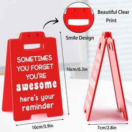 Funny Inspirational Team Gifts，Office Desk Decor - Appreciation Gift for Teammates Employees Coworker Friends, Team Definition Sign Office Cubicle Decor Red Sign for Birthday White Elephant Gifts