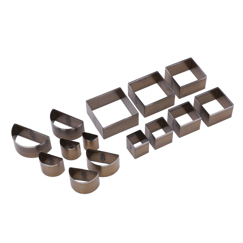 14 Pcs Leather Cutting Mold 2 Shape Exquisite High Carbon