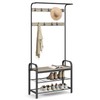 VASAGLE Coat Rack, Hall Tree with Shoe Bench for Entryway,