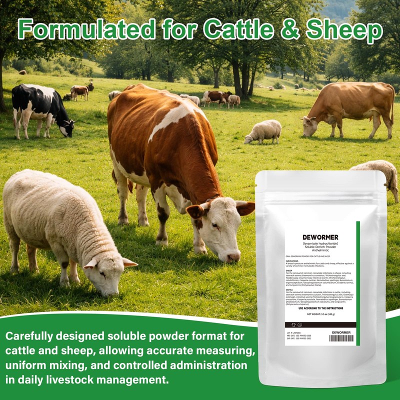 BiKontrun Soluble Drench Powder, Dewormer for Cattle and Sheep, 3.5