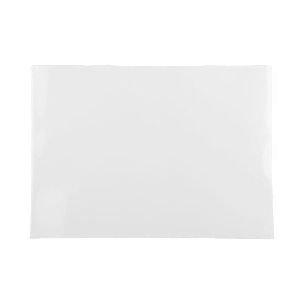 GroveEss 12 Packs Plastic A4 Cut Flush Folders,Clear Sleeves File