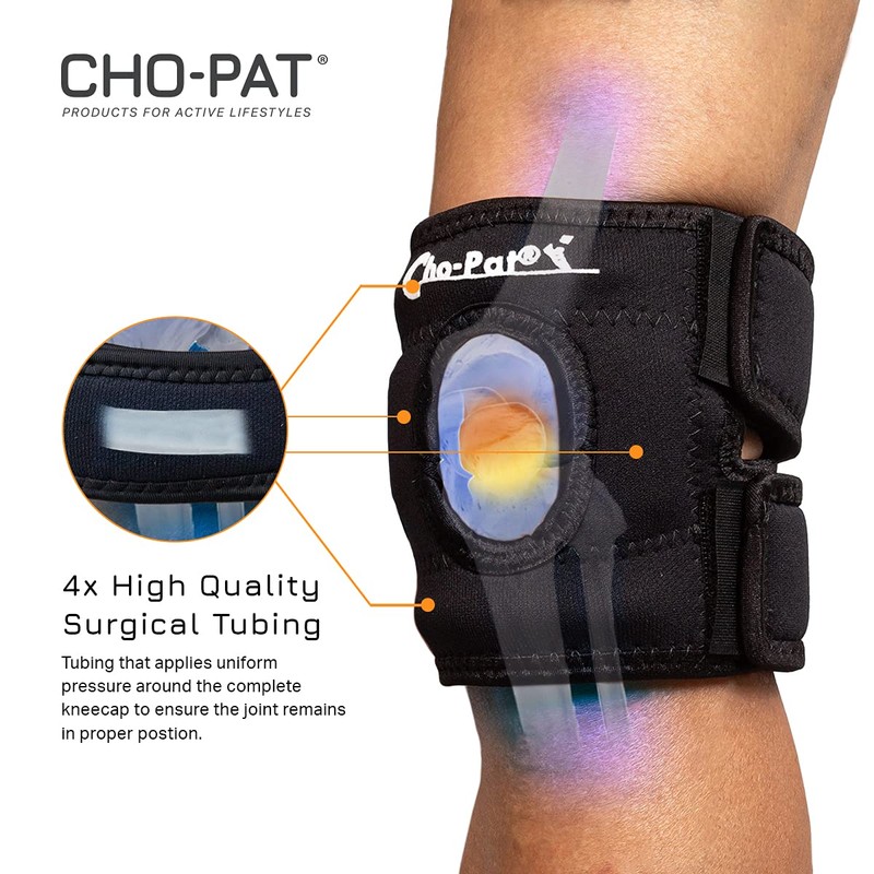 Cho-Pat schwarz rechts Patella-Kniescheibe Stabilisator