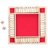 Wooden Number Board Dices Game Set Toy for 4 People
