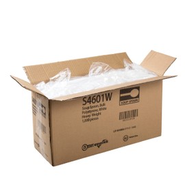 AmerCareRoyal Heavy Weight Unwrapped Disposable Polystyrene Soup Spoons for Restaurants and Catering, White, Pack of 1000