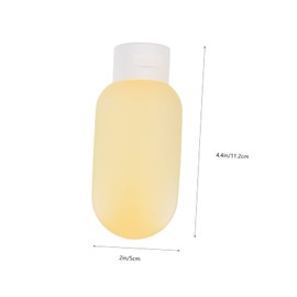 Vaguelly 3Pcs Reusable Lotion Sub Bottles Travel Toiletries Containers Lightweight Leak Portable Squeezable Bottles for Shampoo Liquid Soap Sunscreen Safe Material