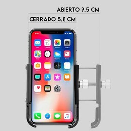 Lecute Base Soporte Celular para Bicicleta Motocicleta Bici Moto Aluminio Extra Fuerte Telefono Porta GPS Montaje Rapido Ajustable 360 Mountian Bike  