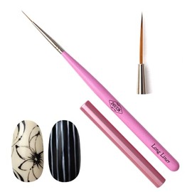 zecca Nail Kobo Brush Gel Nail Tool Gel Brush with Cap Single Item Gel Brush Self Nail Gel Brush Nylon Nail Brush (zecca Brush [LongLiner])