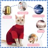 Cat Anxiety Relief Clothes, Adjustable Calming Shirt Suitable for Small