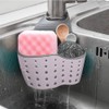 Kitchen Sink Caddy Sponge Holder Silicone Plastic Soap Holder Hanging
