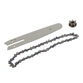 GLOGLOW Chainsaw Chain Set, Chainsaw Chain and Guide Bar Set Steel Sprocket 186mm Guide Plate 230mm Chain for 6inch Handheld Mini Chainsaws Replacement Accessories