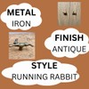 Antique Brass Animal Inspired Rabbit Design Knobs - Iron Drawer,