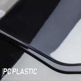 Lorababer Motorbike Sport Front Fairing Windshield Windscreen Wind Deflector Visor Screen Compatible with K.T.M RC125 RC200 RC390 RC 125 200 380 2014-2021 2015 2016 2017 2018 2019 2020 (Light Smoke)