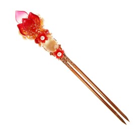 Baluue Hairpin Curler Bun Hair Pin Hair Bun Slick Topper Stick Accessories Pins Maker Grip Para Curlers Handmade Chopsticks Kit Hanfu Headdress Ancient Style Headdress Copper