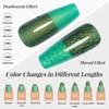 YTD Likomey Pearl Thread Color Changing Gel Nail Polish,15ml Green