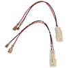 Ymiko Car Door Speaker Wiring Harness, 1 Pair Black ABS