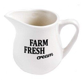 Set Sugar Bowl and Cream Server Holder Ceramic Black & White Farmhouse Table Kitchen Decor