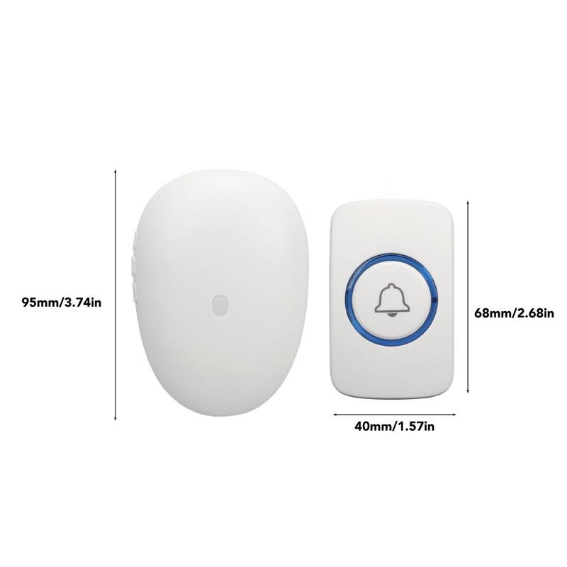 Outdoor Wireless Doorbell IP55 Waterproof 57 Melodies 4 Volumes 100m