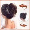 SOFEIYAN Claw Clip Messy Bun Hair Piece Wavy Curly Hair