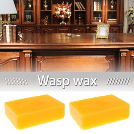 EMSea 2 Pack Beeswax Block for Leather Sewing 80x50x25mm Organic Beeswax DIY Tool