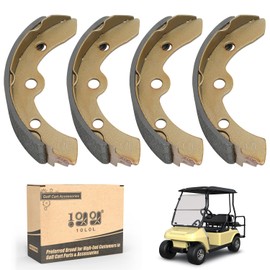 10L0L Golf Cart Brake Shoes for Club Car DS & Carryall 1981-1994 OEM 101146302 101880701, EZGO XI-Serial 1983-1986, Yamaha G1 1978-1980, H/D & Columbia Par Car